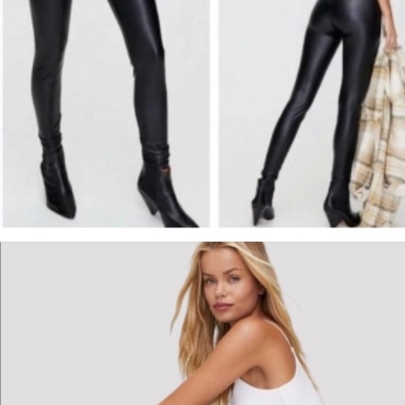 7 For All Mankind Faux Leather Leggings - Picture 2 of 3